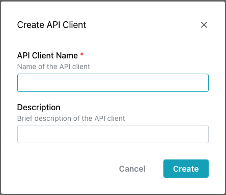 Register an API Client